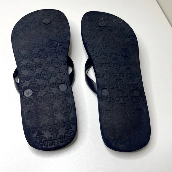Tory Burch Isidro Flip-Flops beach summertime poolside vacation - Picture 6 of 7
